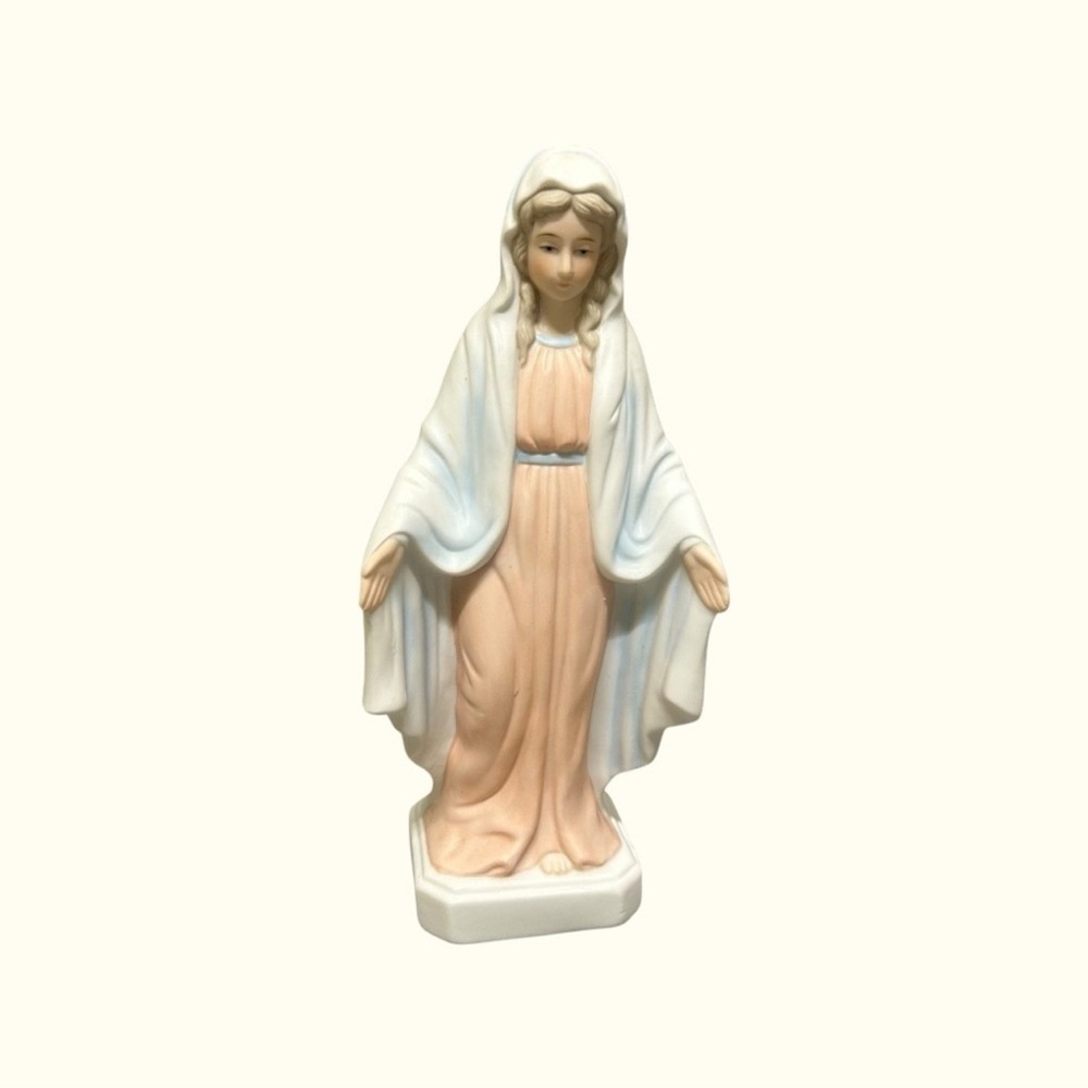 Vintage Lefton China Matte Finish Madonna Mary Figurine